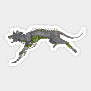 Sci fi monster dog Sticker